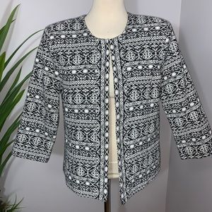 Christopher Banks Black & White Dress Jacket